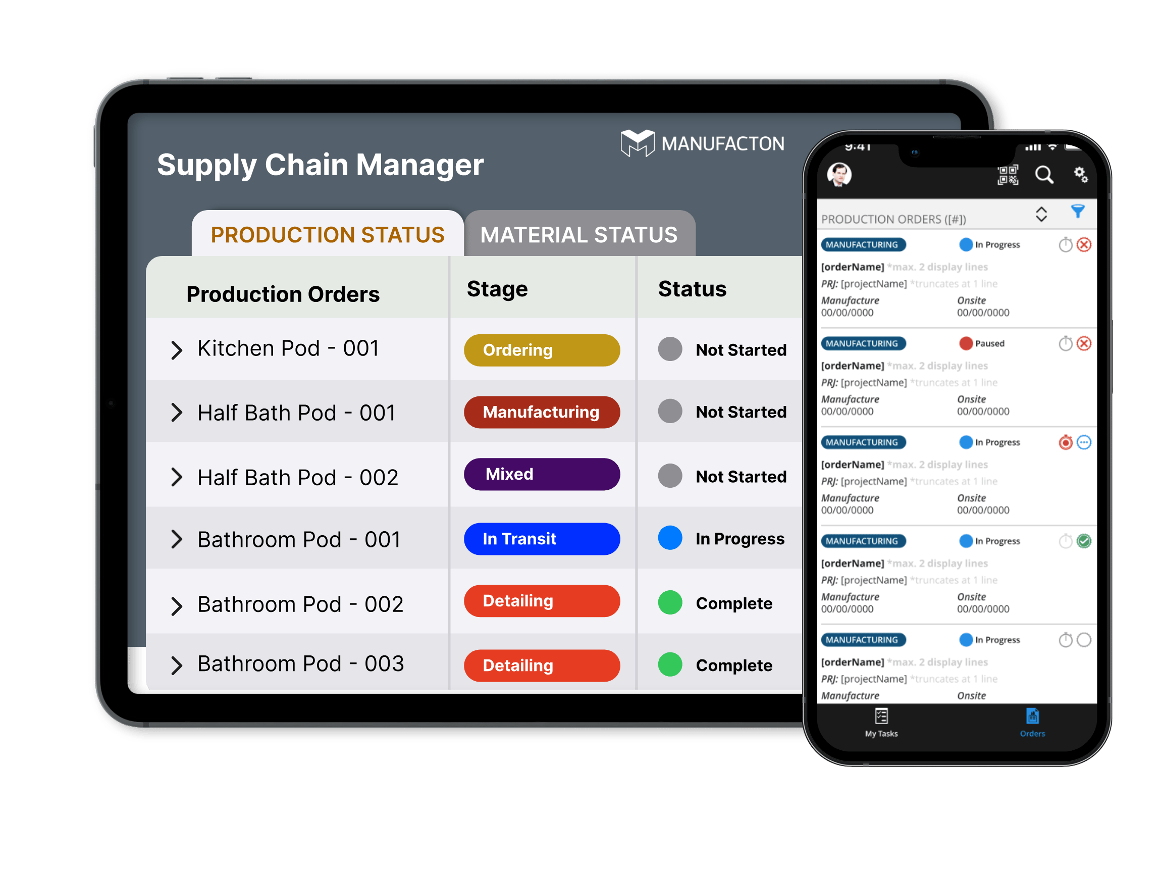 Construction Material Tracking Software | Manufacton by Allplan